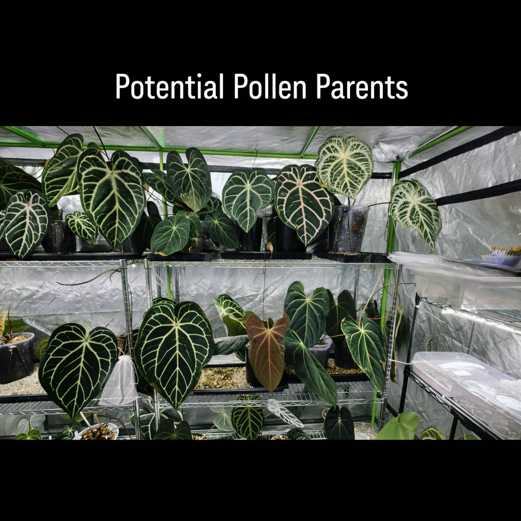 Anthurium Wuhoo’s First Night × (Unspecified Pollen Parent)